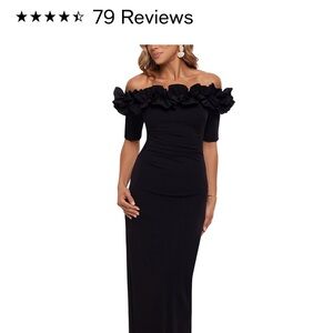 Black xcape gown